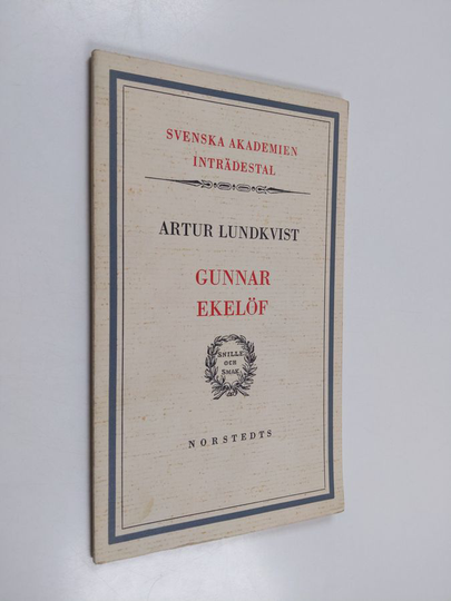 Artur Lundkvist : Gunnar Ekelöf