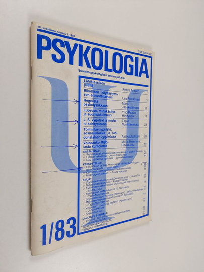 Psykologia 1/83 : tiedepoliittinen aikakauslehti