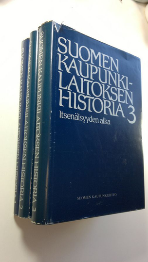 Päiviö Tommila (toim.) : Suomen kaupunkilaitoksen historia 1-3 ; Keskiajalta 1870-luvulle ; 1870-luvulta automian ajan loppuun ; Itsenäisyyden aika