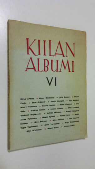 Kiilan albumi VI : Kirjailija- ja taitelijaryhmä Kiilan albumi 1954