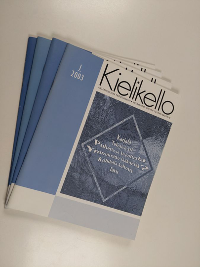 Kielikello 1-4/2003 (vuosikerta) : Kielenhuollon tiedotuslehti