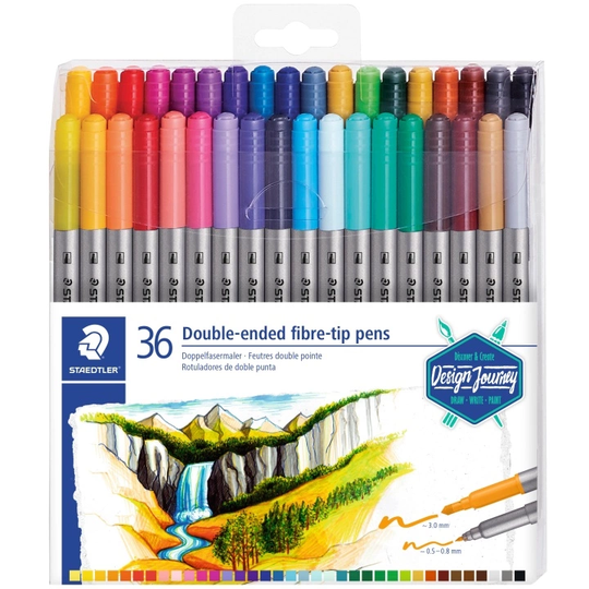 Staedtler Noris Club Double-ended fibre-tip 36-setti