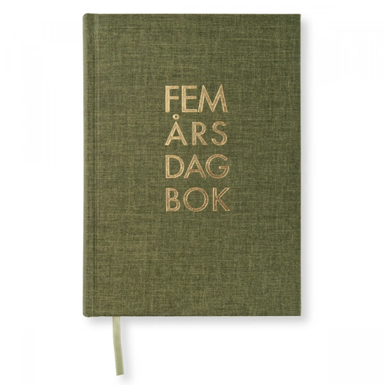 Paperstyle 5-Vuoden Päiväkirja A5 Khaki Green