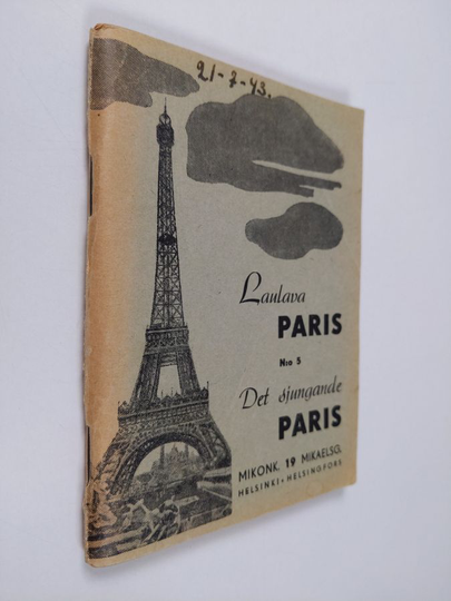 Laulava Paris Det sjungande Paris Lauluvihko n:o 5