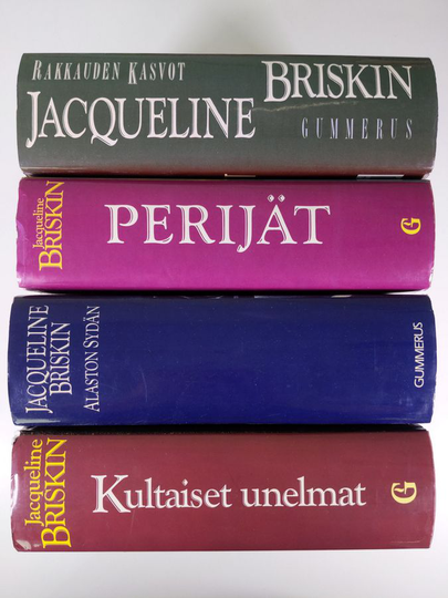 Jacqueline Briskin : Jacqueline Briskin-paketti (4 kirjaa) : Kultaiset unelmat ; Perijät ; Rakkauden kasvot ; Alaston sydän