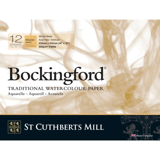 St Cuthberts Mill Bockingford Watercolour paper Rough 300g 41x31cm