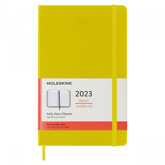 Moleskine 12M Daily Kalenteri Hardcover Large Yellow