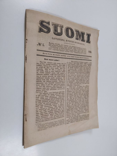 Suomi (sanomalehti) vuosikerta 1849 (nrot 1-6, puuttuu nro 7)