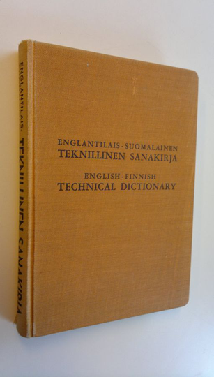 Englantilais-suomalainen teknillinen sanakirja