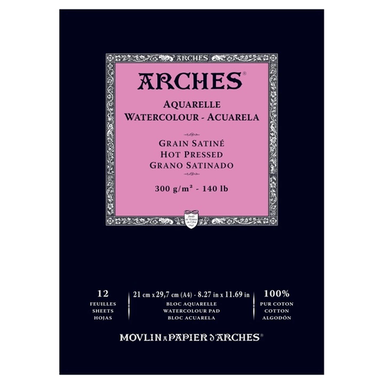 Arches Akvarellilehtiö HP 300g A4