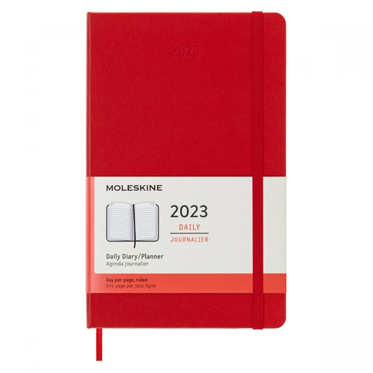 Moleskine 12M Daily Kalenteri Hardcover Large Red