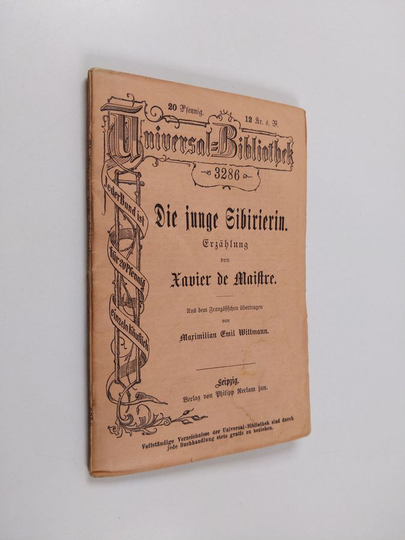 Xavier de Maistre : Die junge Sibirierin