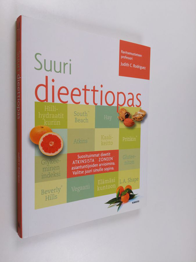 Judith C. Rodriguez : Suuri dieettiopas : valitse omiin tarpeisiisi sopiva painonpudotustapa tai erityisruokavalio