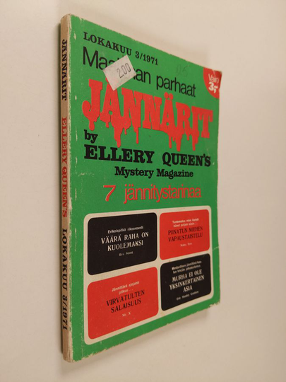 Ellery Queen : Maailman parhaat jännärit - 7 jännitystarinaa (3/1971)