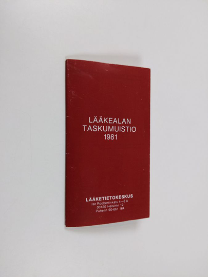 lääkealan taskumuistio 1981
