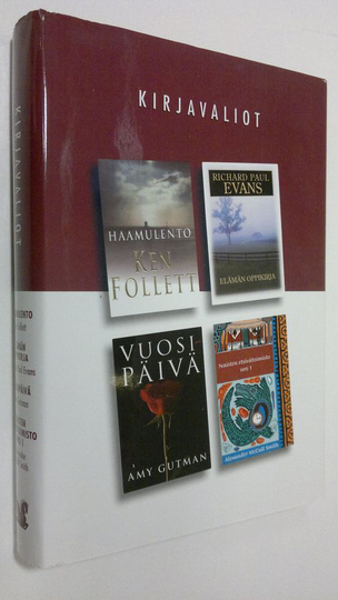 Kirjavaliot : Follett, Ken : Haamulento ; Evans, Richard Paul : Elämän oppikirja ; Gutman, Amy : Vuosipäivä ; McCall Smit, Alexander : Naisten ...
