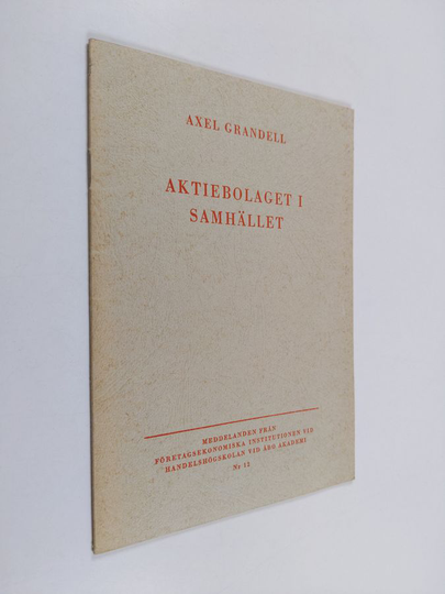 Axel Grandell : Aktiebolaget i samhället
