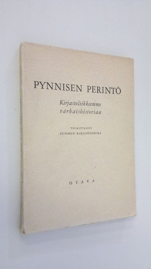 Pynnisen perintö : kirjastoliikkeemme varhaishistoriaa