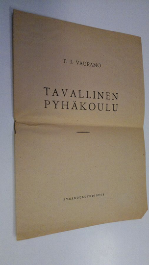 Toivo Vauramo : Tavallinen pyhäkoulu