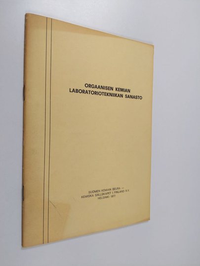 Tauno Voitila ym. : Orgaanisen kemian laboratoriotekniikan sanasto