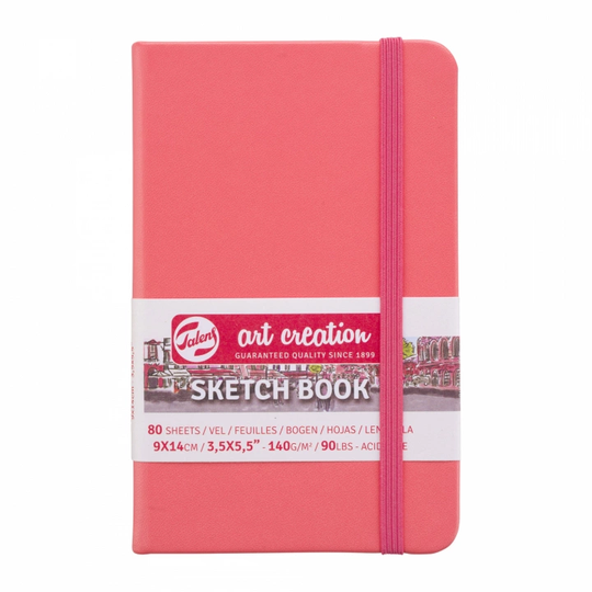 Art Creation Luonnoskirja Pocket Coral Red