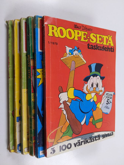 Roope-setä taskulehti vuosikerta 1979 (6 numeroa)