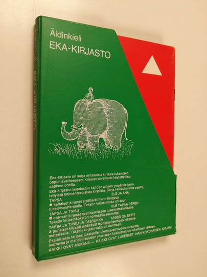 Kjersti Matthis : Eka-kirjasto : Tapsa ; Ele ja Ana ; Tapsa ja Tipsu ; Ele tapaa Pepen ; Tapsa ja Tipsu ja Tassukka ; Missä on Effi
