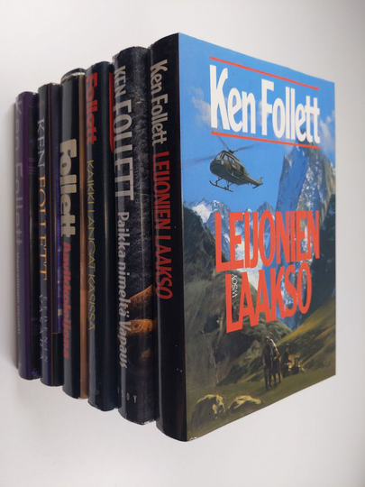 Ken Follett : Follet-paketti (6 kirjaa) : Leijonien laakso ; Kaikki langat käsissä ; Paikka nimeltä vapaus ; Vaarallinen muisti ; Eedenin vasara ; ...