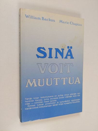 William Backus : Sinä voit muuttua