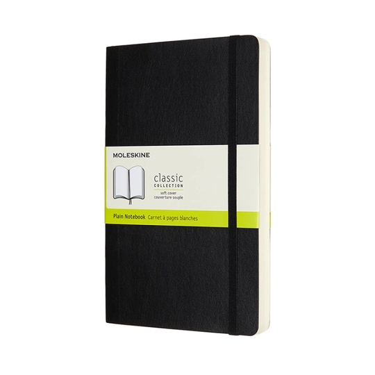 Moleskine Classic Soft Cover Expanded Black Plain
