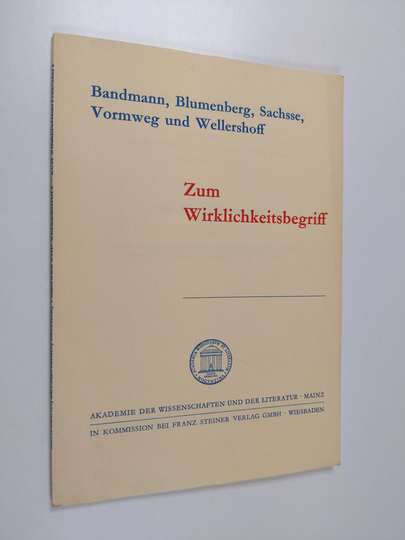Zum Wirklichkeitsbegriff