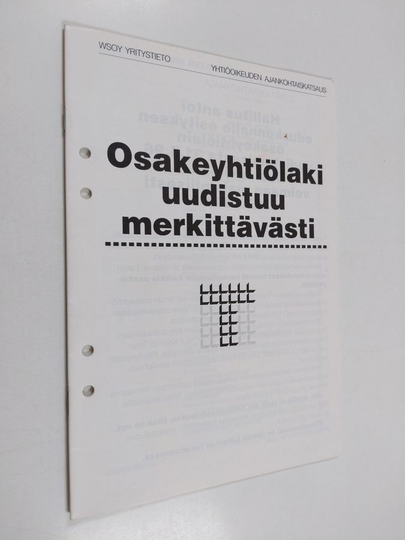 Osakeyhtiölaki uudistuu merkittävästi