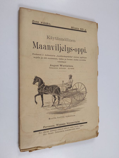 Johan Arrhenius : Käytännöllinen maanviljelys-oppi 5 vihko