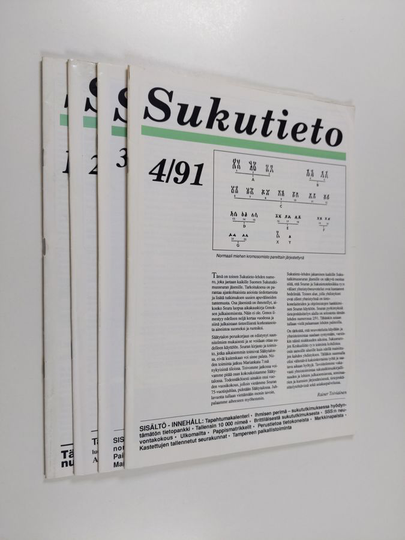 Sukutieto vuosikerta 1991 (1-4)
