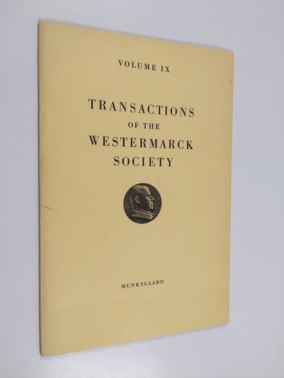 Transactions of the Westermarck Society