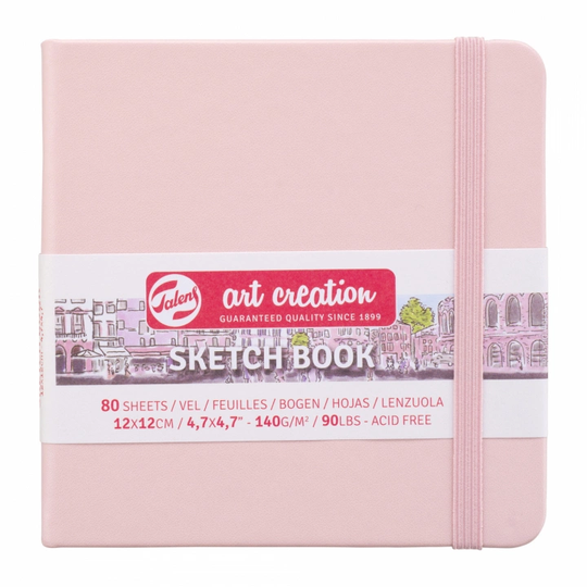 Art Creation Luonnoskirja Pastel Pink 12x12 cm