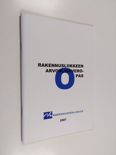 Rakennusliikkeen arvonlisävero-opas