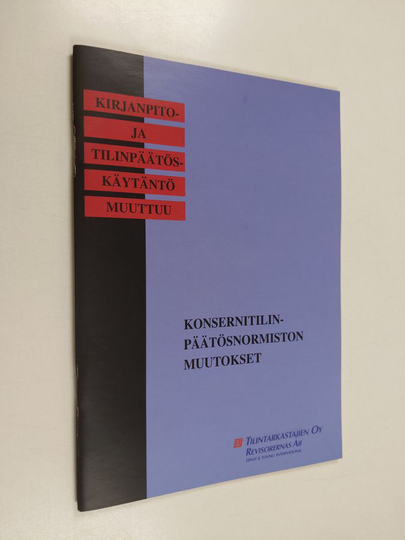 Kunto Pekkala : Konsernitilinpäätösnormiston muutokset