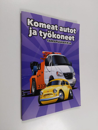 Komeat autot ja työkoneet : tarrapuuhakirja