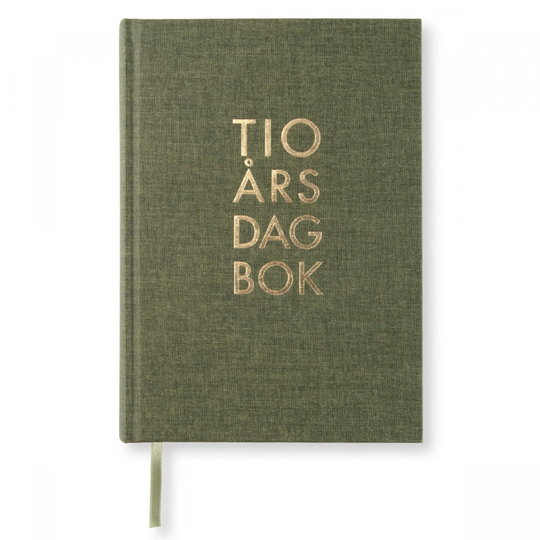 Paperstyle 10-Vuoden Päiväkirja A5 Khaki Green