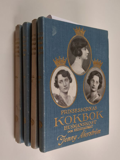 Jenny Åkerström : Prinsessornas kokbok del 1-4 : Husmanskost och helgdagsmat